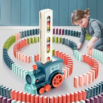 Automatic Domino Brick Laying Toy Train